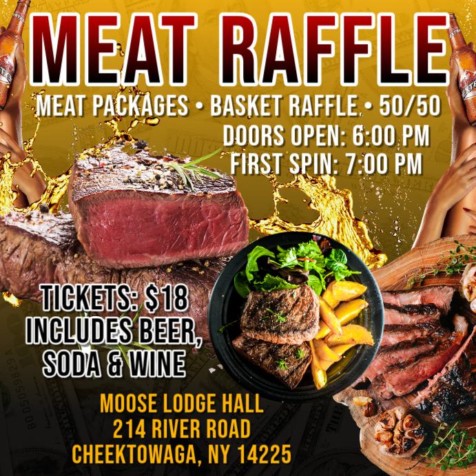 Meat Hamper Raffle Meat Raffle Event Instagram Ad Template | PosterMyWall