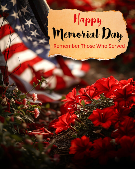Black Memorial Day  Instagram Portrait template