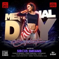 Black Memorial Day Instagram Post template