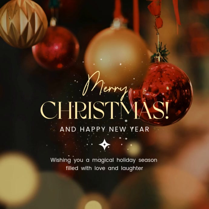 Copy of Black Merry Christmas Instagram Post | PosterMyWall