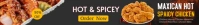 Black Mexican Hot & Spicy Fast Food  Etsy Ban template