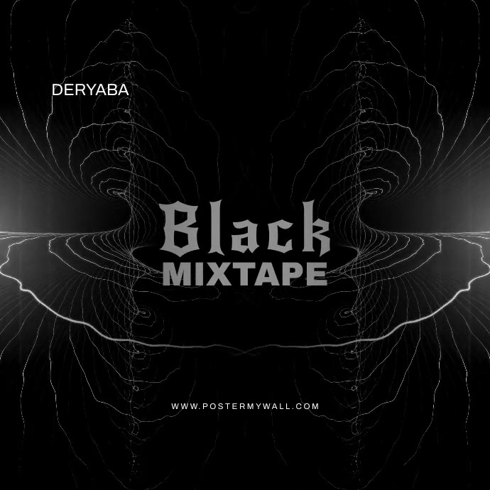 Copy of Black Mixtape Abstract Video Album CD Cover | PosterMyWall