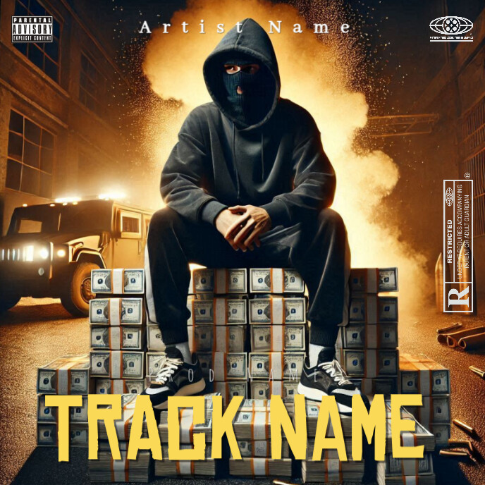 Black  Mixtape Album Cover Pochette d'album template