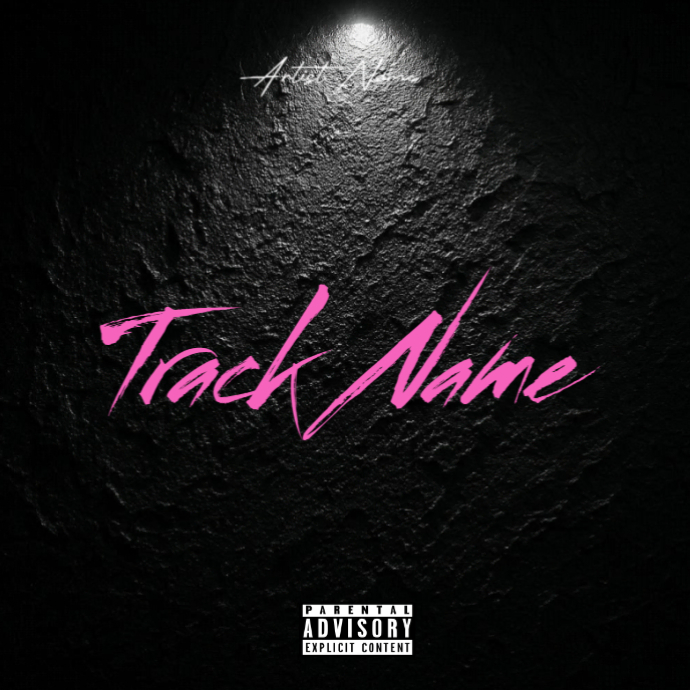 Black Mixtape Cover Album Cover Template PosterMyWall