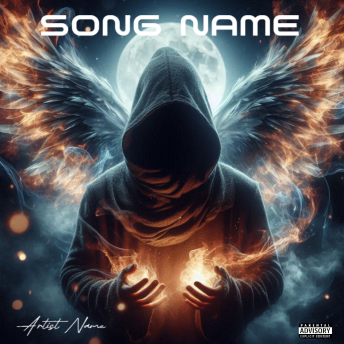 Black Mixtape Cover Album Cover Template PosterMyWall