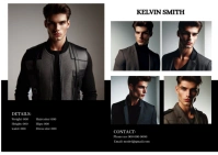 Black  Model Comp. Card A6 template