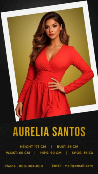 Black Model Profile Instagram Story Video template