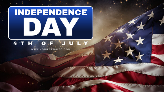 Black Modern & Minimal 4th Of July Pos Twitter Twitter-Beitrag template