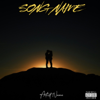 Black Modern & Minimal Album Cover Album Cover Okładka albumu template