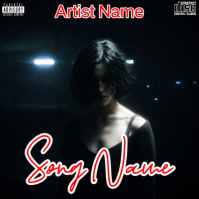 Black Album Cover Cover ng Album Template
