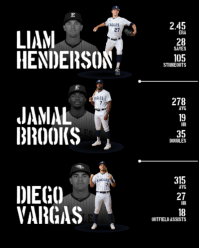 Black Baseball Team Introduction Instagram Portrait Template - Page 4