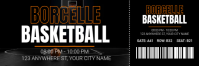 Preto Basketball Event Cabeçalho do Twitter Template