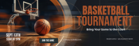 Zwart Basketball Tournament Twitter-header Template