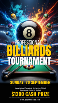 Sort Billiards Tournament Indaba yaku-Instagram Template