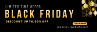 Black Modern & Minimal Black Friday Sale Email Header template