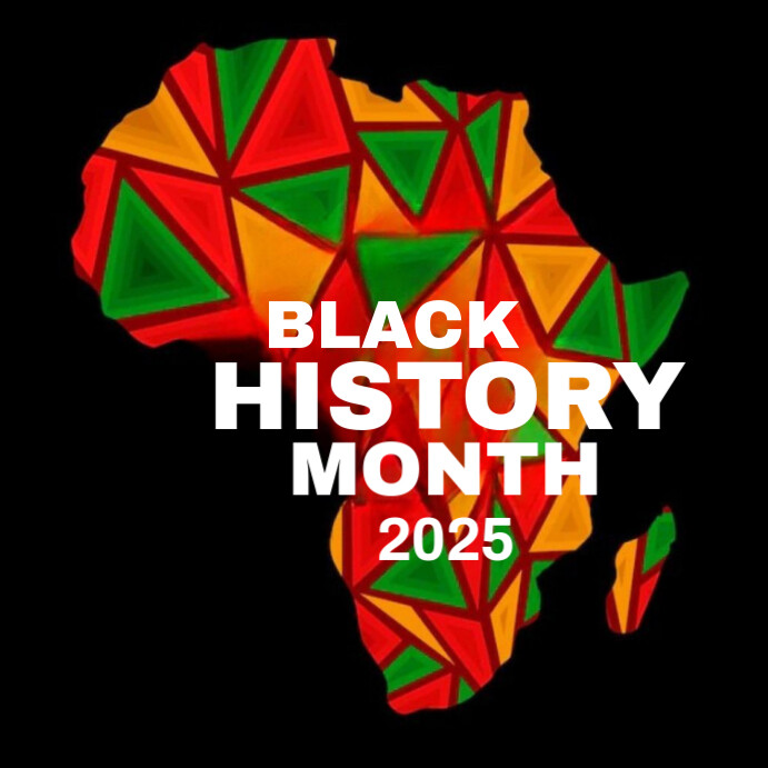 Black Modern & Minimal Black History Month 2025 Design Template  Instagram Post