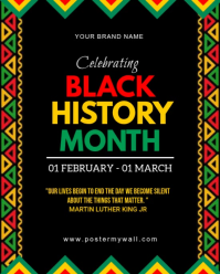 Black Modern & Minimal Black History Month  Instagram Portrait template