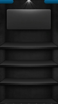 Black Modern & Minimal Black Light Shelf  Digital Display (9:16) template