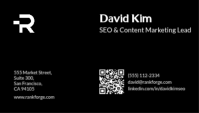 Schwarz Business Card Besigheidskaart Template - Page 2