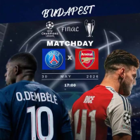 Black Modern & Minimal Champions League Final Instagram Post Video template