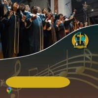 Black Modern & Minimal Choir Rehearsal Video  Instagram Post template