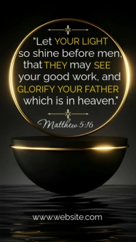 Black Modern & Minimal Christain Inspiration/ Scripture Quote Instagram Story template