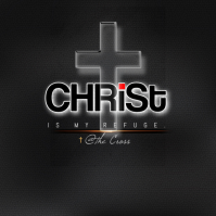 Black Modern & Minimal Christian Faith Instagram Post Instagram-opslag template