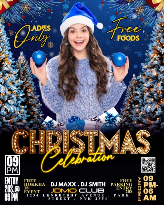 Copy of Black Modern & Minimal Christmas Instagram Portrait | PosterMyWall