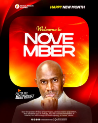 Preto New Month Church Greeting Instagram Portrait Template