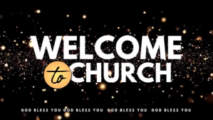黑色 Church Welcome Digital Display Template
