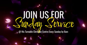 Black Church Welcome Facebook Event Cover Template