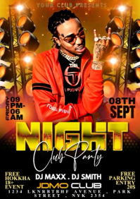 Black Modern & Minimal Clubs & Organizations A1 template