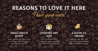 Black Coffee Shop Opening Facebook Shared Image Template - Page 2