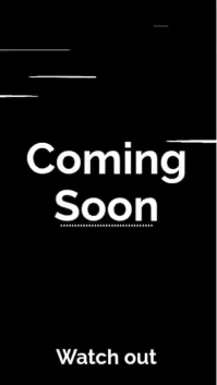 Black Modern & Minimal Coming Soon Announcement Instagram Story Video template
