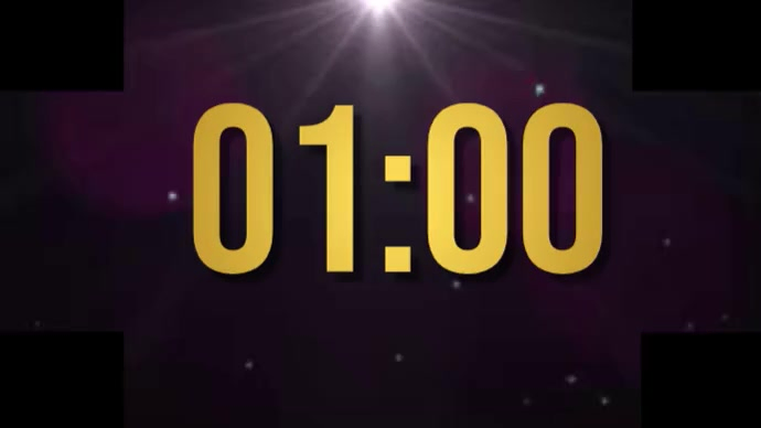 Black Modern & Minimal Countdown Timer Digital Display Video Template ...