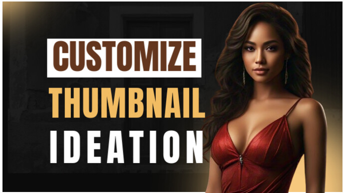 Black Modern & Minimal Customize Thumbnail Ideation Youtube Thumbnail ...
