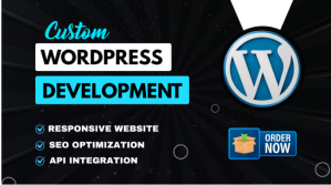 Black WordPress Development Tampilan Digital Template
