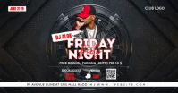 Black DJ Night Party Facebook-Anzeige Template