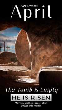 Black Modern & Minimal Easter Celebration Instagram Story template