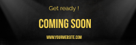 Black Modern & Minimal Event Announcement Email Header E-Mail-Überschrift template