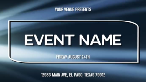Black Modern & Minimal Event Promotion Digital Display Video 数字显示屏 (16:9) template