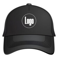 Black Modern & Minimal Face Cap Mockup  Square (1:1) template