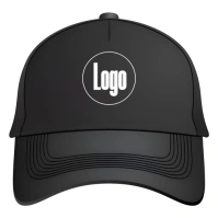 Black Modern & Minimal Face Cap Mockup  Square (1:1) template