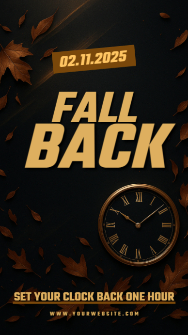 Daylight Saving Time Reminder Template | PosterMyWall