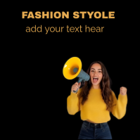 Noir Fashion Promotion Pos Instagram Template