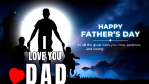Black Modern & Minimal Father's Day Youtube Thumbnail template