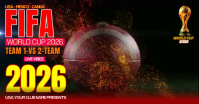 Black Modern & Minimal FIFA World Cup 2026 Facebook Ad Video template