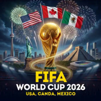 Black Modern & Minimal FIFA World Cup 2026 Instagram Post Video template