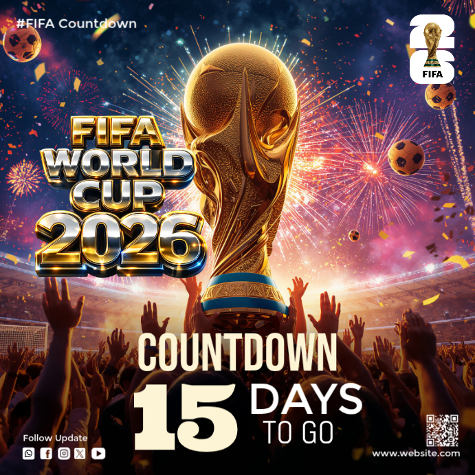 Fifa World Cup Countdown Template | PosterMyWall
