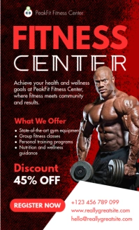 Black Modern & Minimal Fitness Center Us Legal template